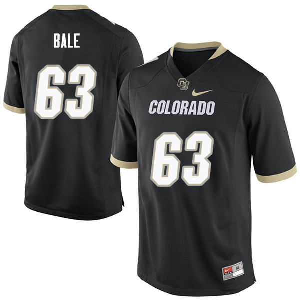 Men #63 JT Bale Colorado Buffaloes College Football Jerseys Sale-Black